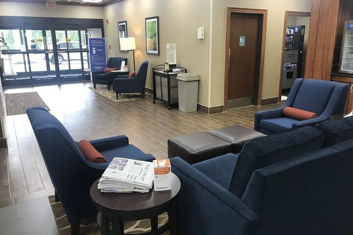 Lobby sitting area