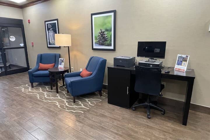 Lobby sitting area