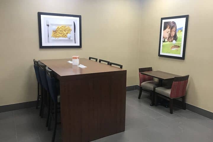 Lobby sitting area